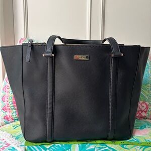 Kate Spade Black leather Tote Bag